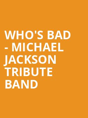 Whos Bad Michael Jackson Tribute Band, City Winery, Pittsburgh