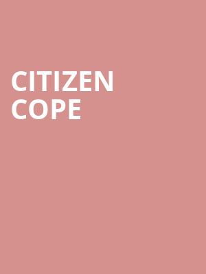 Citizen Cope, Carnegie Library Music Hall Of Homestead, Pittsburgh