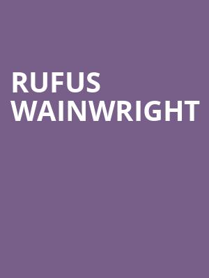 Rufus Wainwright, City Winery, Pittsburgh