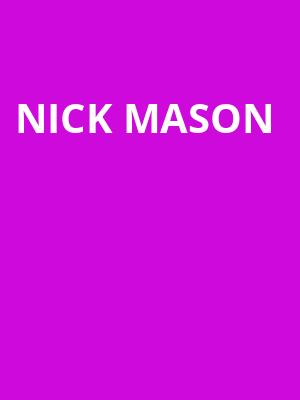 Nick Mason, Benedum Center, Pittsburgh