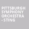 Pittsburgh Symphony Orchestra Sting, Heinz Hall, Pittsburgh