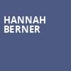 Hannah Berner, Carnegie Music Hall, Pittsburgh